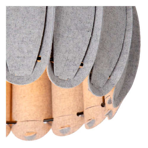 Lucide SPENCER - Plafonnier - Ø 30 cm - 1xE27 - Gris - détail 1